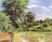 Camille Pissarro Duck pond Spain oil painting artist